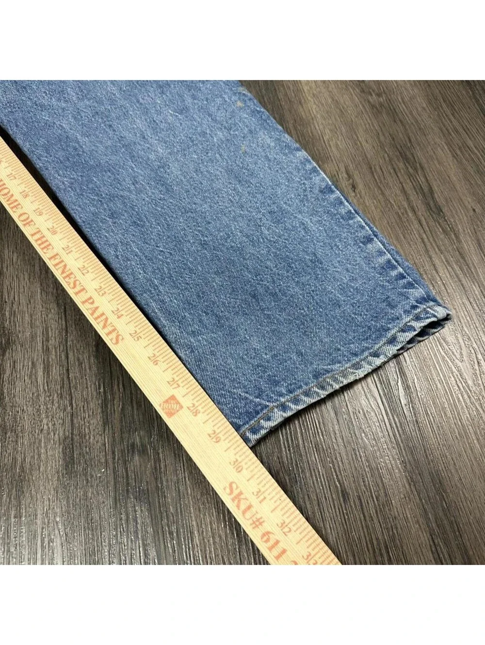 Vintage Levi’s 505 oranges tab 80s washed distressed straight fit jeans 38x30